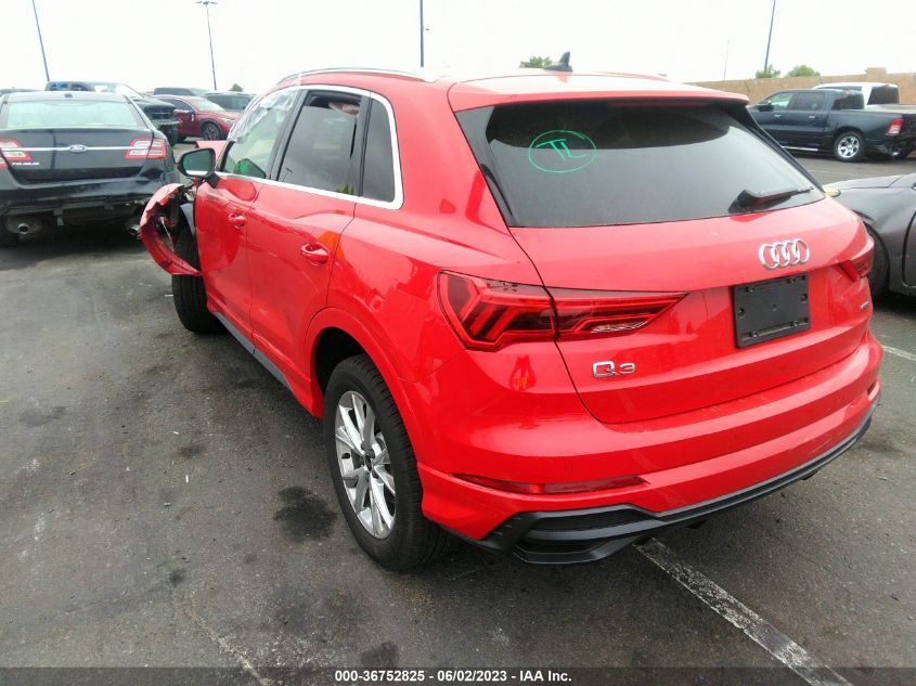 2022 AUDI Q3 S LINE PREMIUM - WA1DECF37N1150026