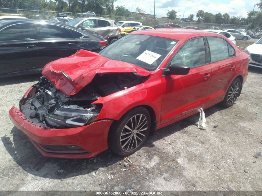 2016 VOLKSWAGEN JETTA SEDAN 1.8T SPORT - 3VWD17AJ8GM271374