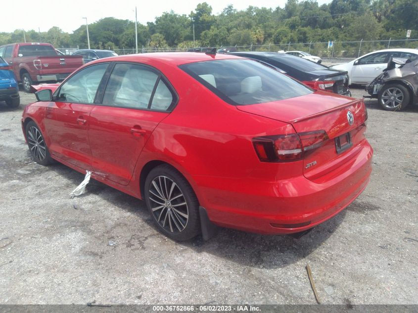 2016 VOLKSWAGEN JETTA SEDAN 1.8T SPORT - 3VWD17AJ8GM271374