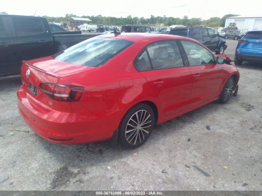 2016 VOLKSWAGEN JETTA SEDAN 1.8T SPORT - 3VWD17AJ8GM271374