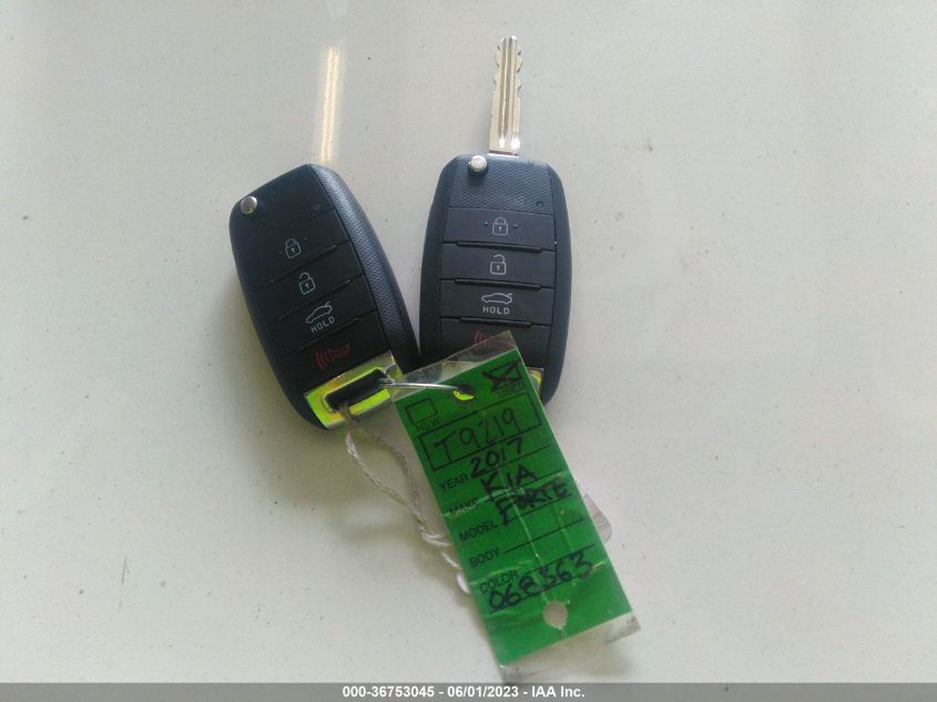 2017 KIA FORTE LX - 3KPFK4A78HE068363