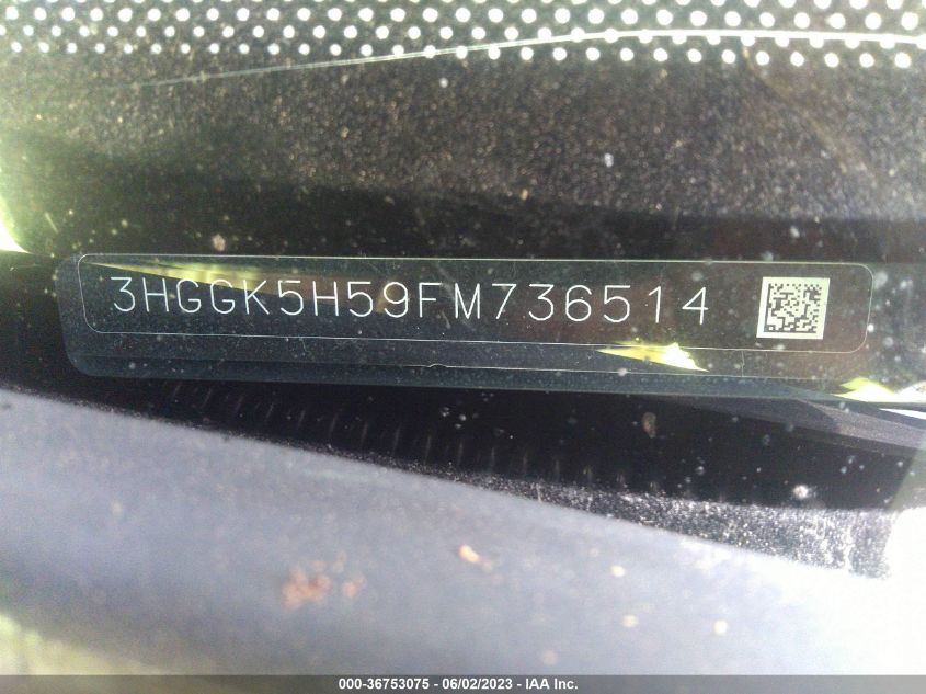2015 HONDA FIT LX - 3HGGK5H59FM736514