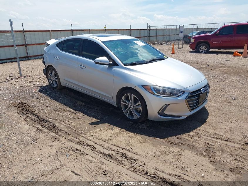 2017 HYUNDAI ELANTRA LIMITED - 5NPD84LF0HH044693