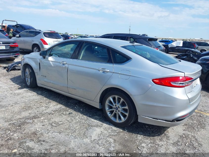 2017 FORD FUSION HYBRID SE - 3FA6P0LU7HR314816