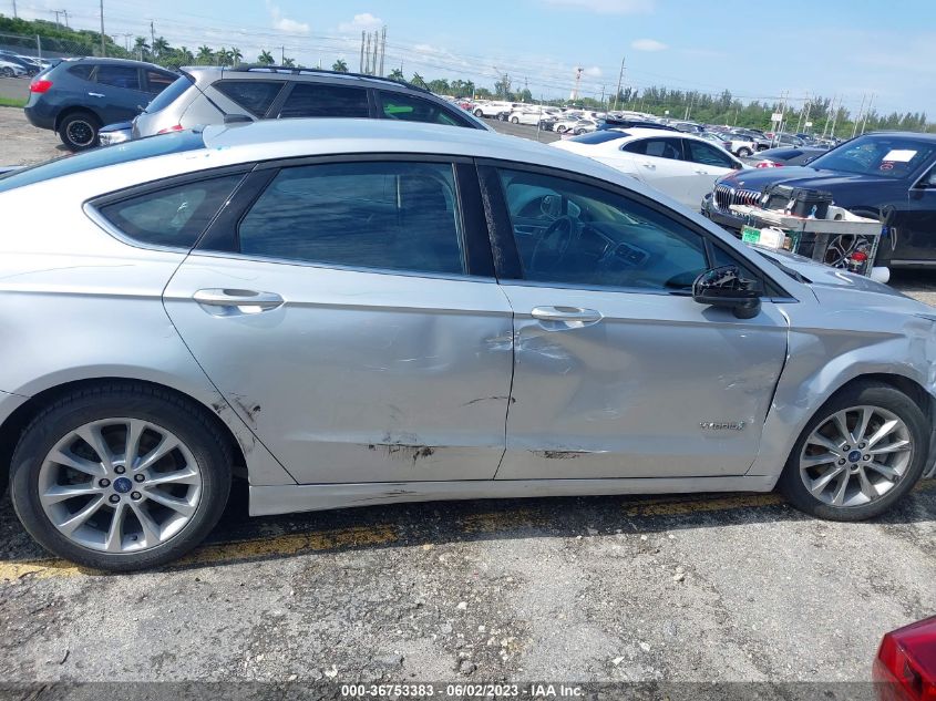 2017 FORD FUSION HYBRID SE - 3FA6P0LU7HR314816