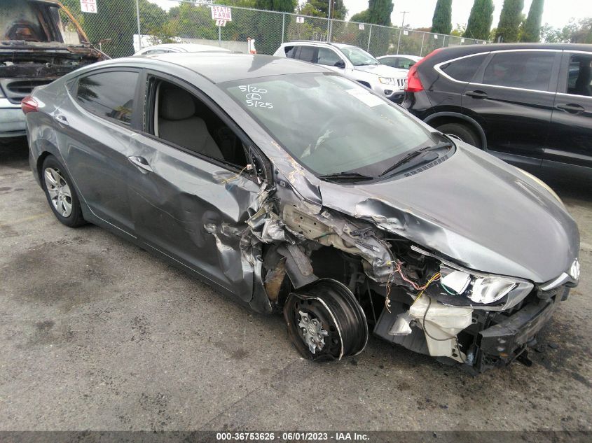 2016 HYUNDAI ELANTRA SE - KMHDH4AEXGU570386