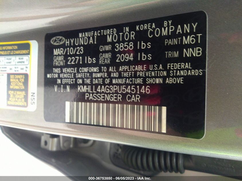 2023 HYUNDAI ELANTRA SE - KMHLL4AG3PU545146
