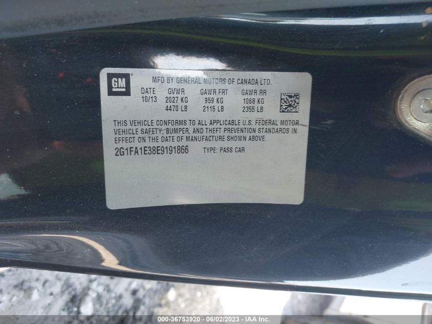 2014 CHEVROLET CAMARO LS - 2G1FA1E38E9191866