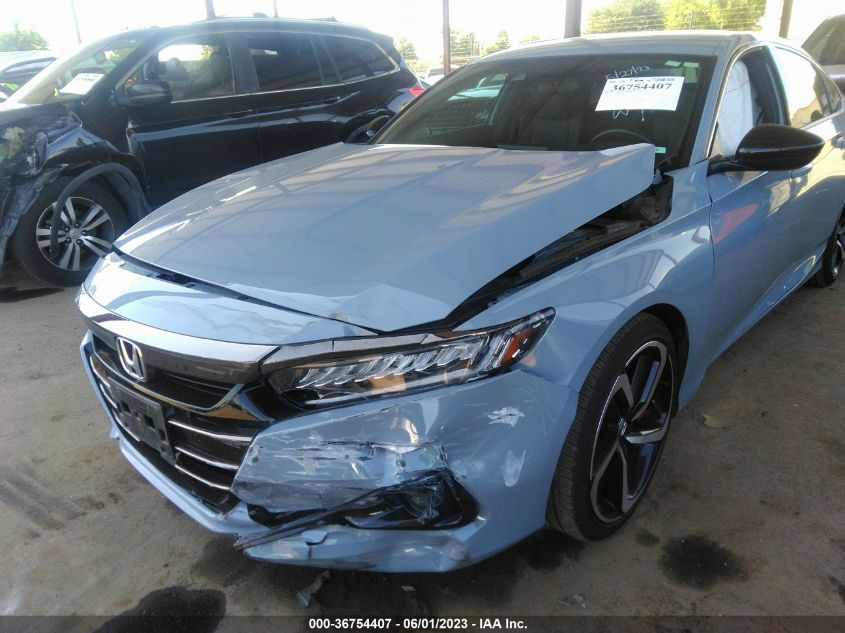 2022 HONDA ACCORD SEDAN SPORT - 1HGCV1F3XNA053989
