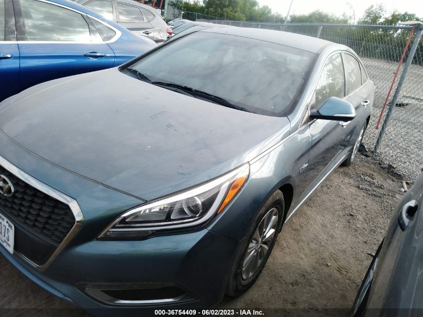 2016 HYUNDAI SONATA HYBRID SE - KMHE24L18GA036093