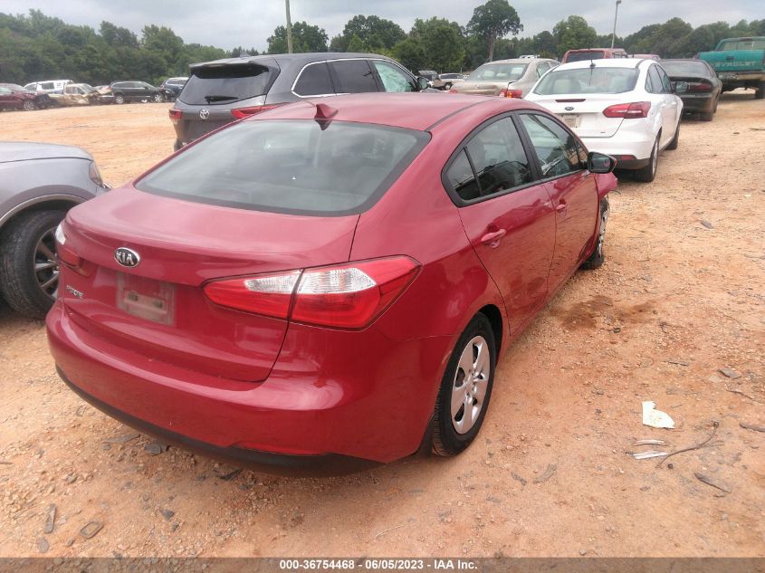 2016 KIA FORTE LX - KNAFK4A60G5574980