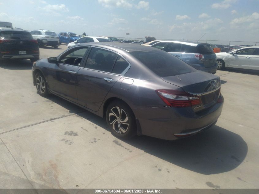 2016 HONDA ACCORD SEDAN LX - 1HGCR2F30GA054064