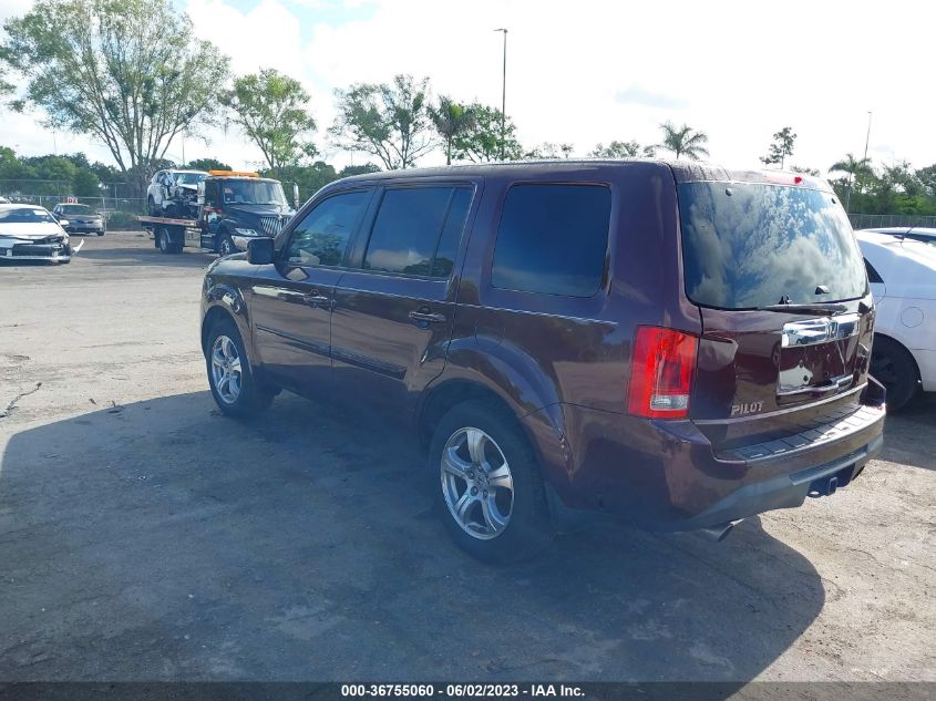 2013 HONDA PILOT EX-L - 5FNYF3H55DB027981