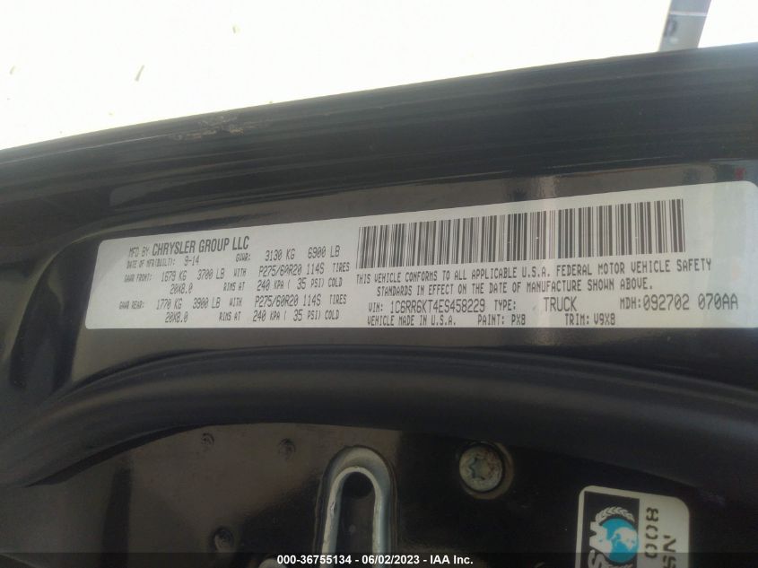 2014 RAM 1500 EXPRESS - 1C6RR6KT4ES458229