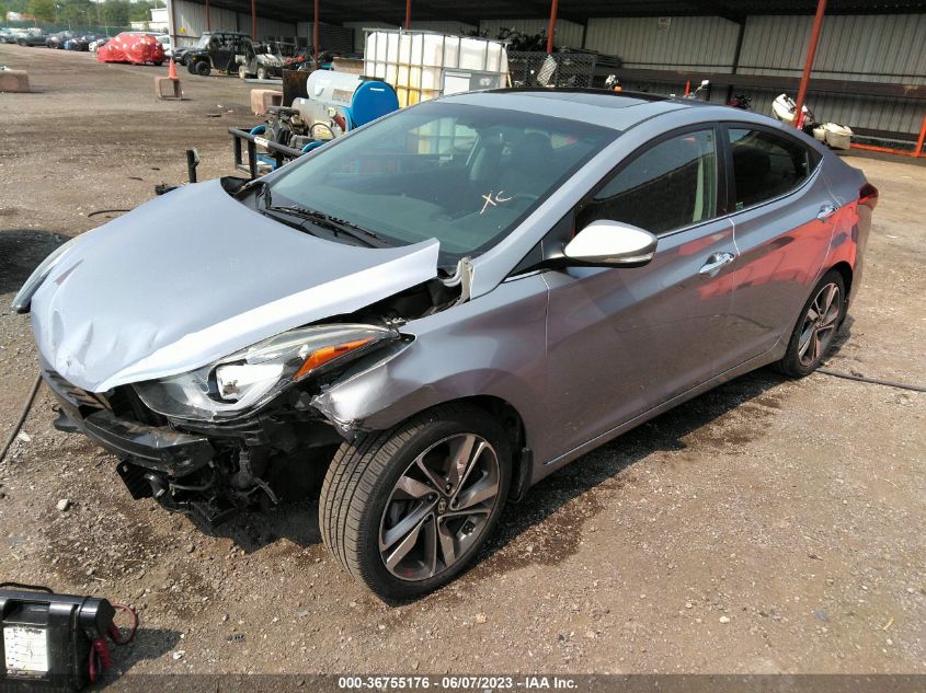 2016 HYUNDAI ELANTRA LIMITED - 5NPDH4AE2GH762948