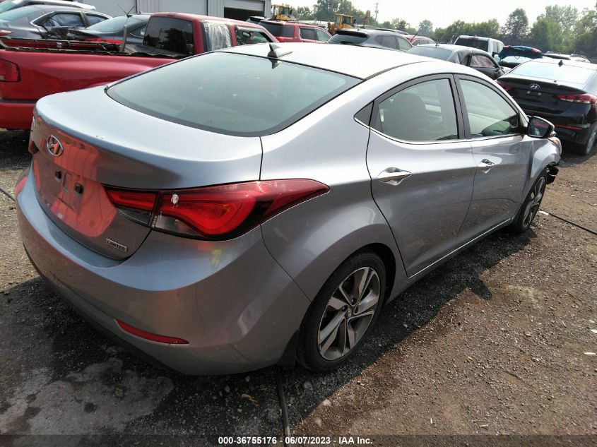 2016 HYUNDAI ELANTRA LIMITED - 5NPDH4AE2GH762948