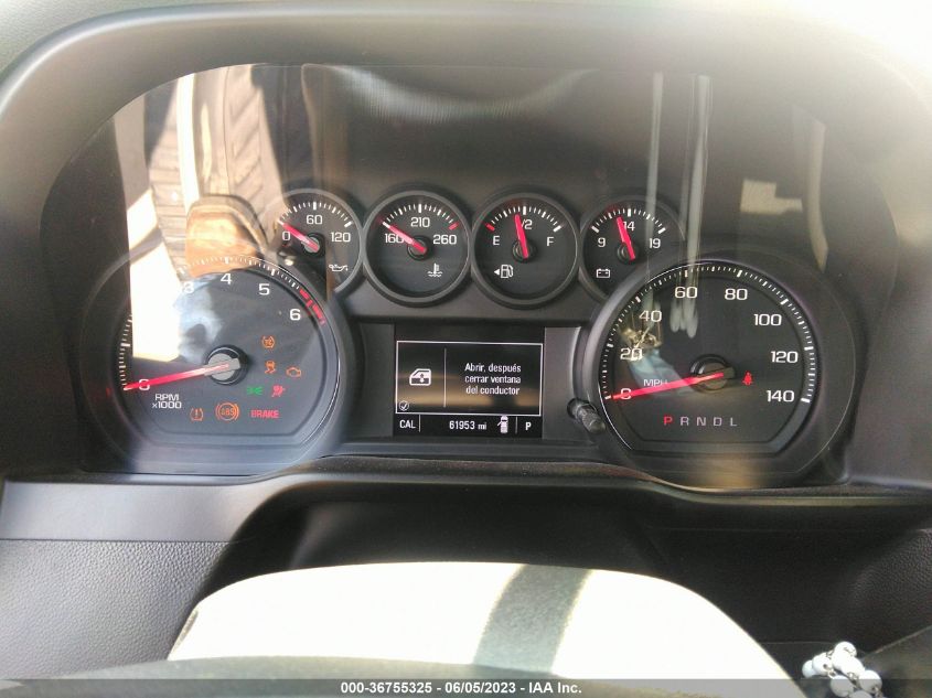 2019 CHEVROLET SILVERADO 1500 CUSTOM - 3GCPWBEH2KG113180