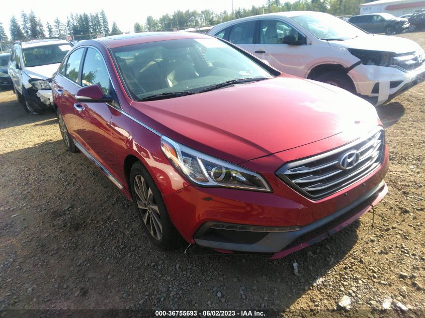 2016 HYUNDAI SONATA 2.4L SPORT - 5NPE34AF3GH362358