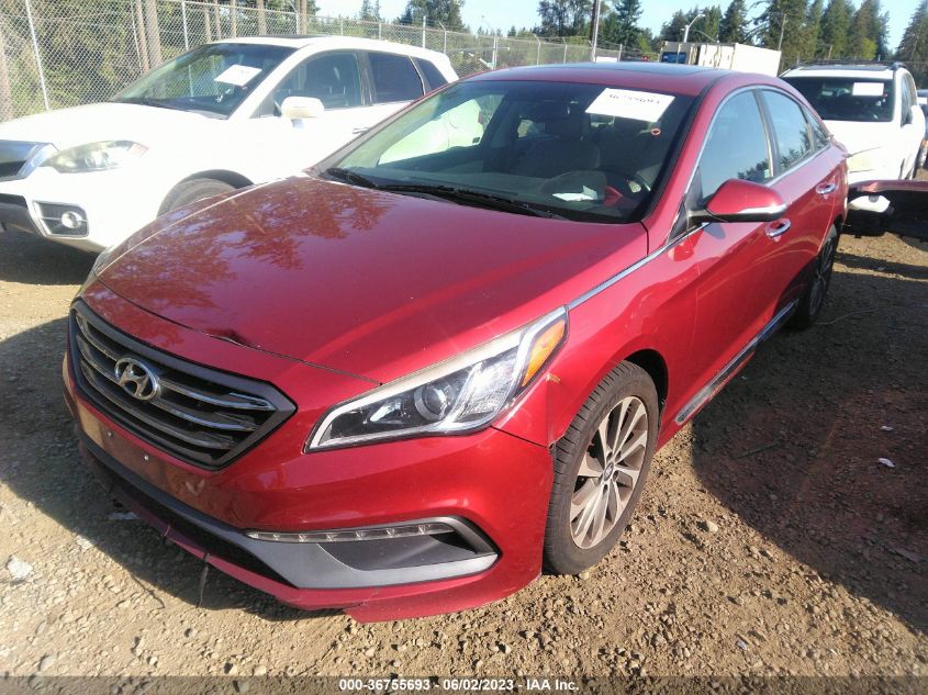 2016 HYUNDAI SONATA 2.4L SPORT - 5NPE34AF3GH362358