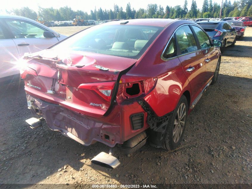 2016 HYUNDAI SONATA 2.4L SPORT - 5NPE34AF3GH362358