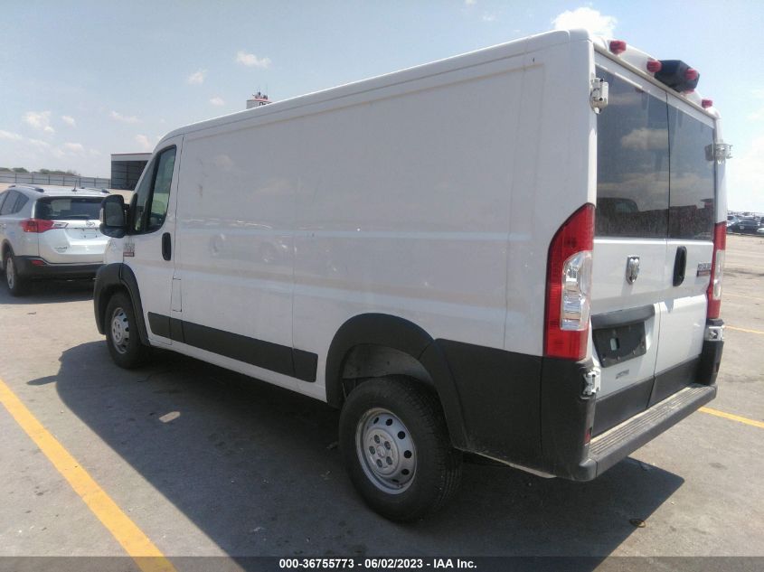 2019 RAM PROMASTER 1500 LOW ROOF 136" WB 3C6TRVAG6KE559355