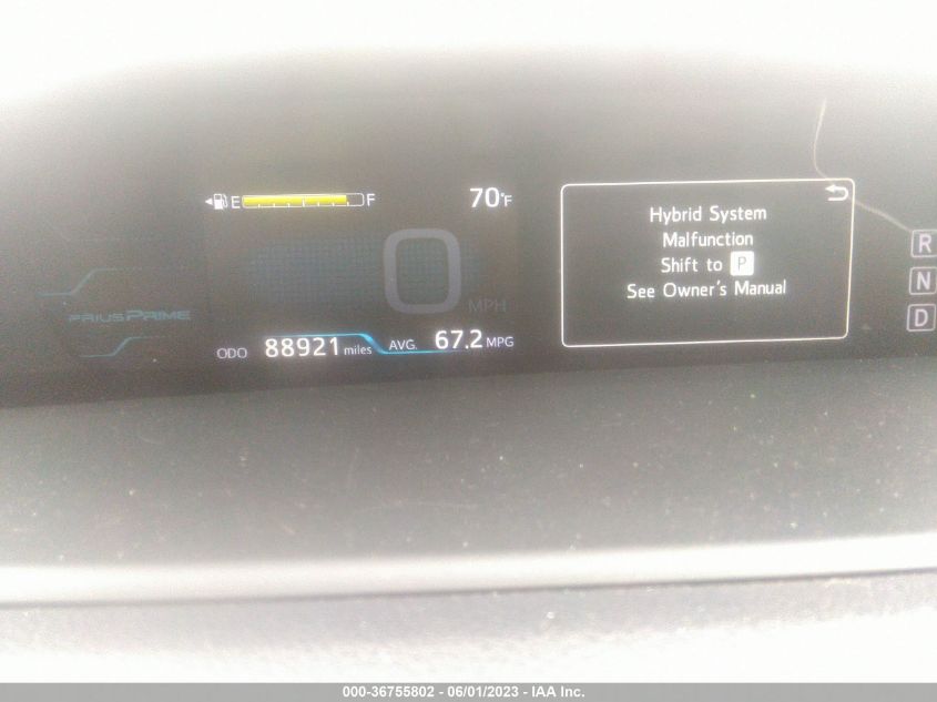 2017 TOYOTA PRIUS PRIME PLUS/PREMIUM/ADVANCED - JTDKARFP0H3002713