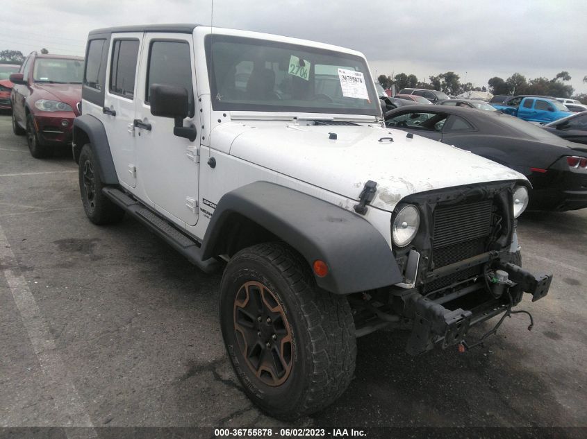 2016 JEEP WRANGLER UNLIMITED SPORT - 1C4BJWDG1GL110595