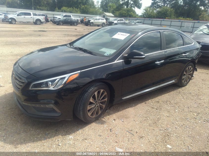 2016 HYUNDAI SONATA 2.4L SPORT - 5NPE34AFXGH266212