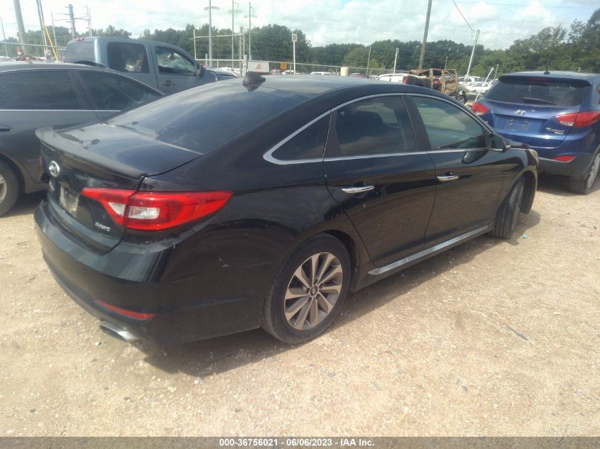 2016 HYUNDAI SONATA 2.4L SPORT - 5NPE34AFXGH266212