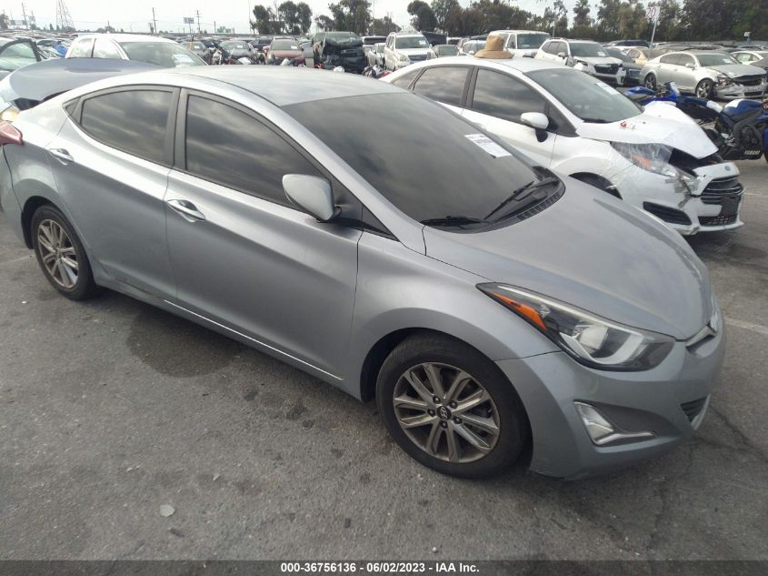 2016 HYUNDAI ELANTRA SE - 5NPDH4AE9GH722690