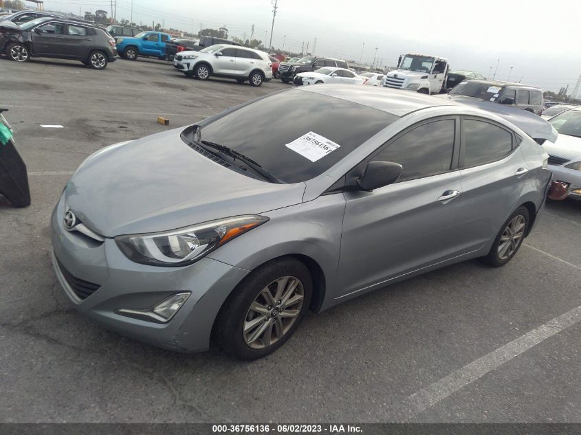 2016 HYUNDAI ELANTRA SE - 5NPDH4AE9GH722690