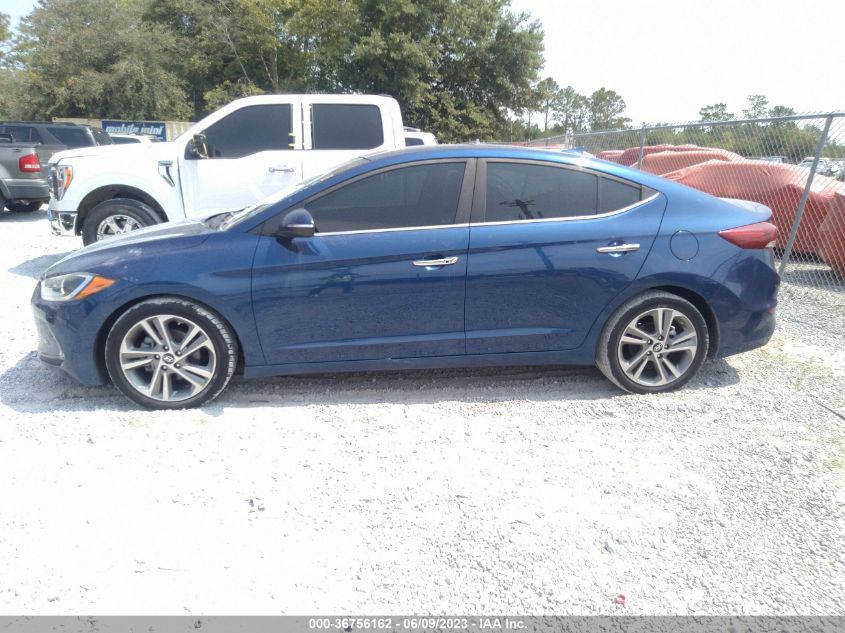 2017 HYUNDAI ELANTRA LIMITED - 5NPD84LF8HH123027