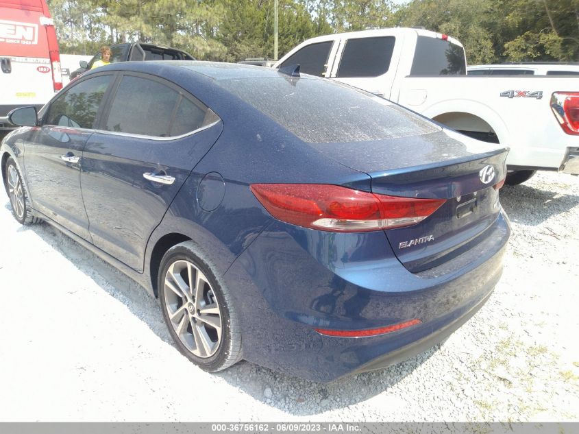 2017 HYUNDAI ELANTRA LIMITED - 5NPD84LF8HH123027