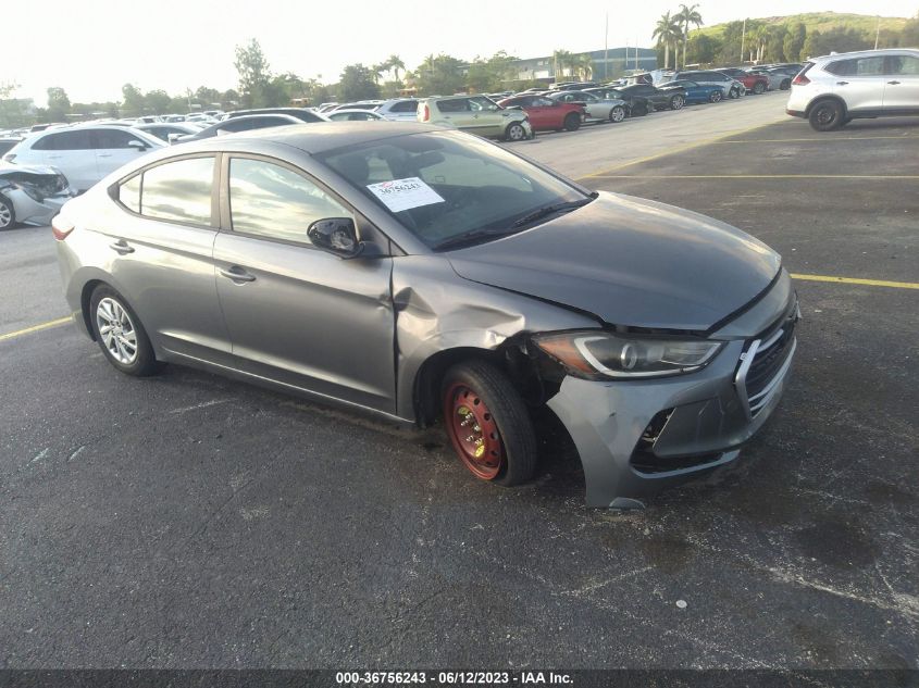 2017 HYUNDAI ELANTRA SE - KMHD74LF9HU073288