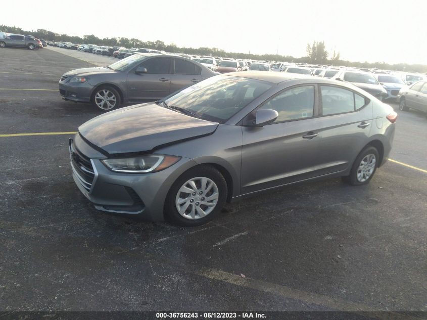 2017 HYUNDAI ELANTRA SE KMHD74LF9HU073288