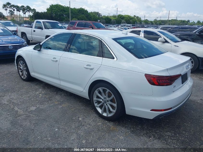 2019 AUDI A4 PREMIUM/TITANIUM PREMIUM - WAUGMAF49KN011682