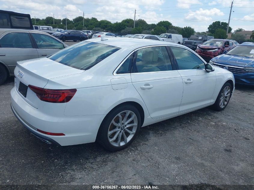 2019 AUDI A4 PREMIUM/TITANIUM PREMIUM - WAUGMAF49KN011682