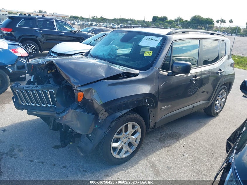VIN ZACCJABB5HPF51996 2017 JEEP RENEGADE LATITUDE