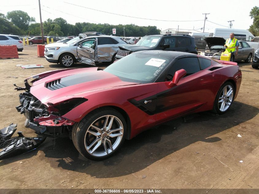 2014 CHEVROLET CORVETTE STINGRAY Z51 1LT - 1G1YH2D78E5101501