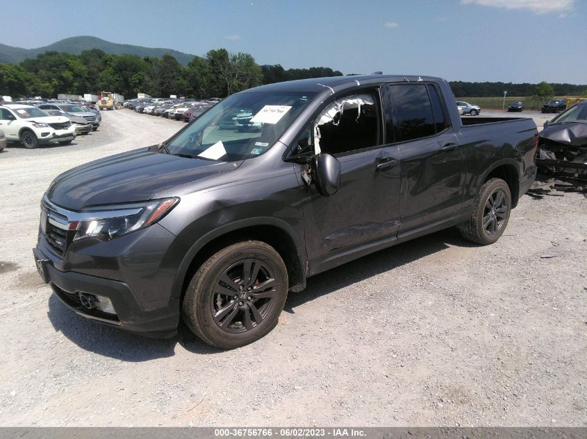 2020 HONDA RIDGELINE SPORT - 5FPYK3F15LB017405