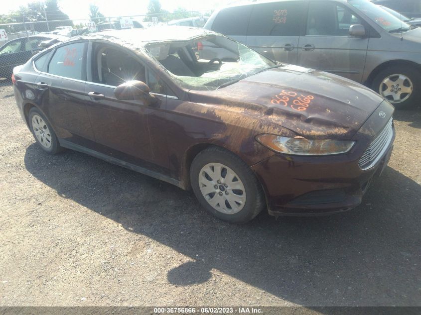 2013 FORD FUSION S - 3FA6P0G75DR376438