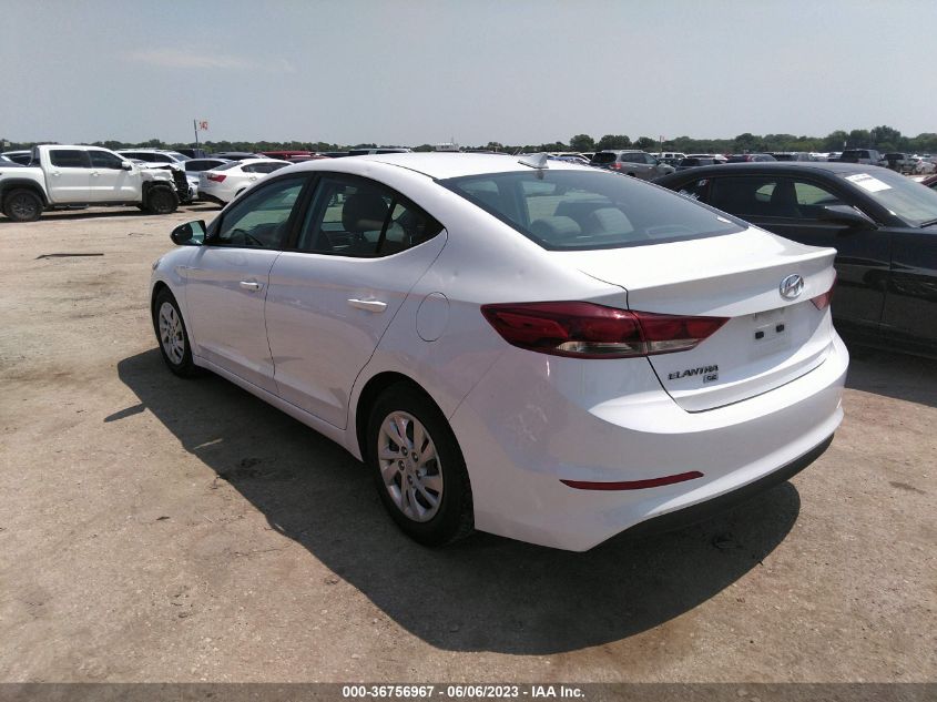 2017 HYUNDAI ELANTRA SE - 5NPD74LF1HH212182
