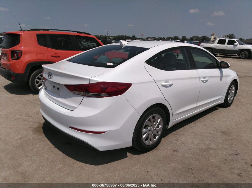 2017 HYUNDAI ELANTRA SE - 5NPD74LF1HH212182