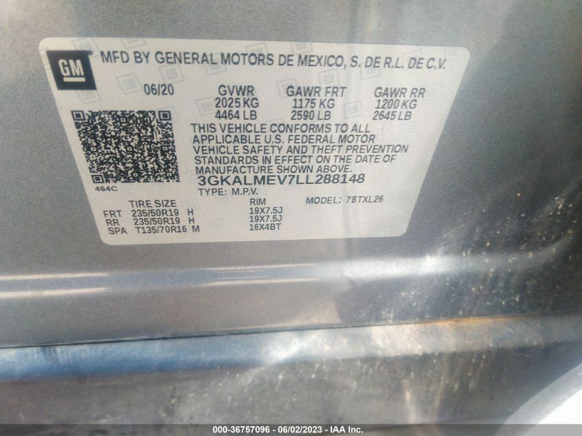 3GKALMEV7LL288148 GMC Terrain SLE 9