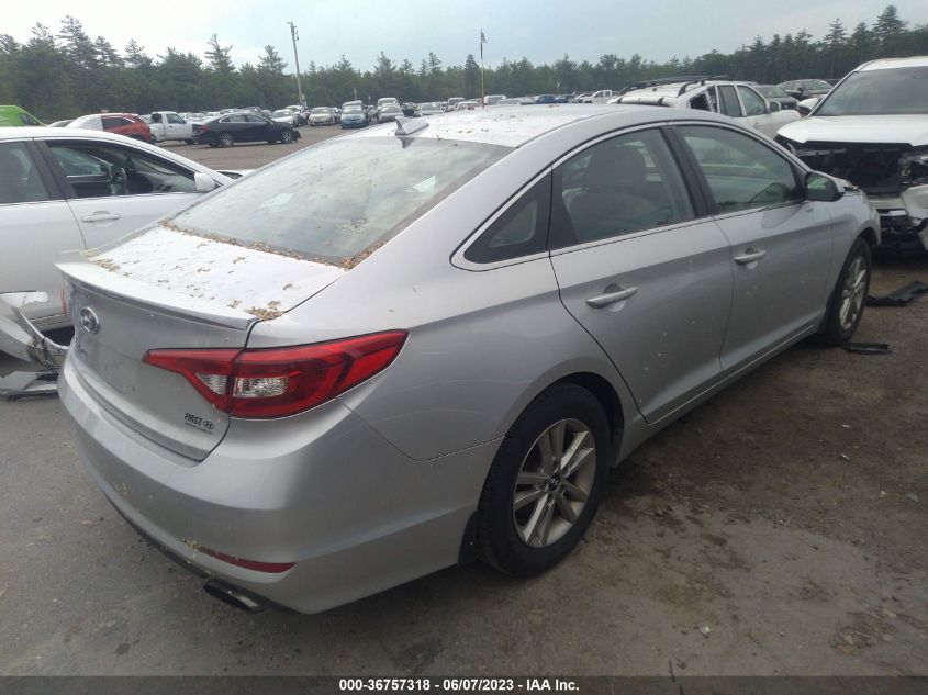 2015 HYUNDAI SONATA 2.4L SE - 5NPE24AF5FH219073