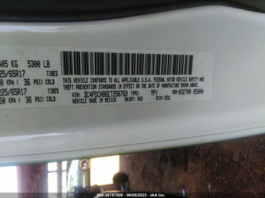 2014 DODGE JOURNEY SE - 3C4PDCAB6ET256769