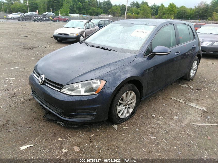 2016 VOLKSWAGEN GOLF TSI S - 3VW117AU4GM029159