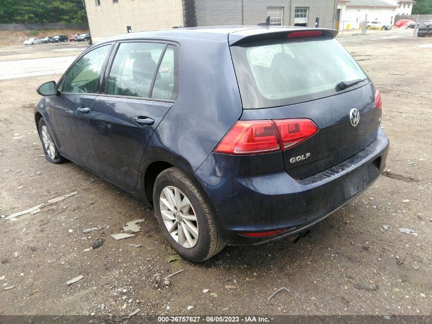 2016 VOLKSWAGEN GOLF TSI S - 3VW117AU4GM029159