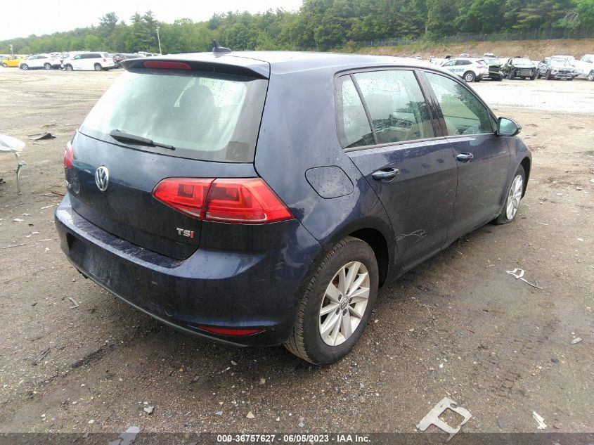 2016 VOLKSWAGEN GOLF TSI S - 3VW117AU4GM029159