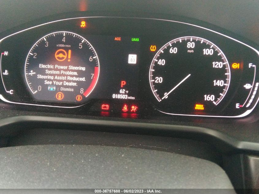 2019 HONDA ACCORD SEDAN EX 1.5T - 1HGCV1F40KA087640